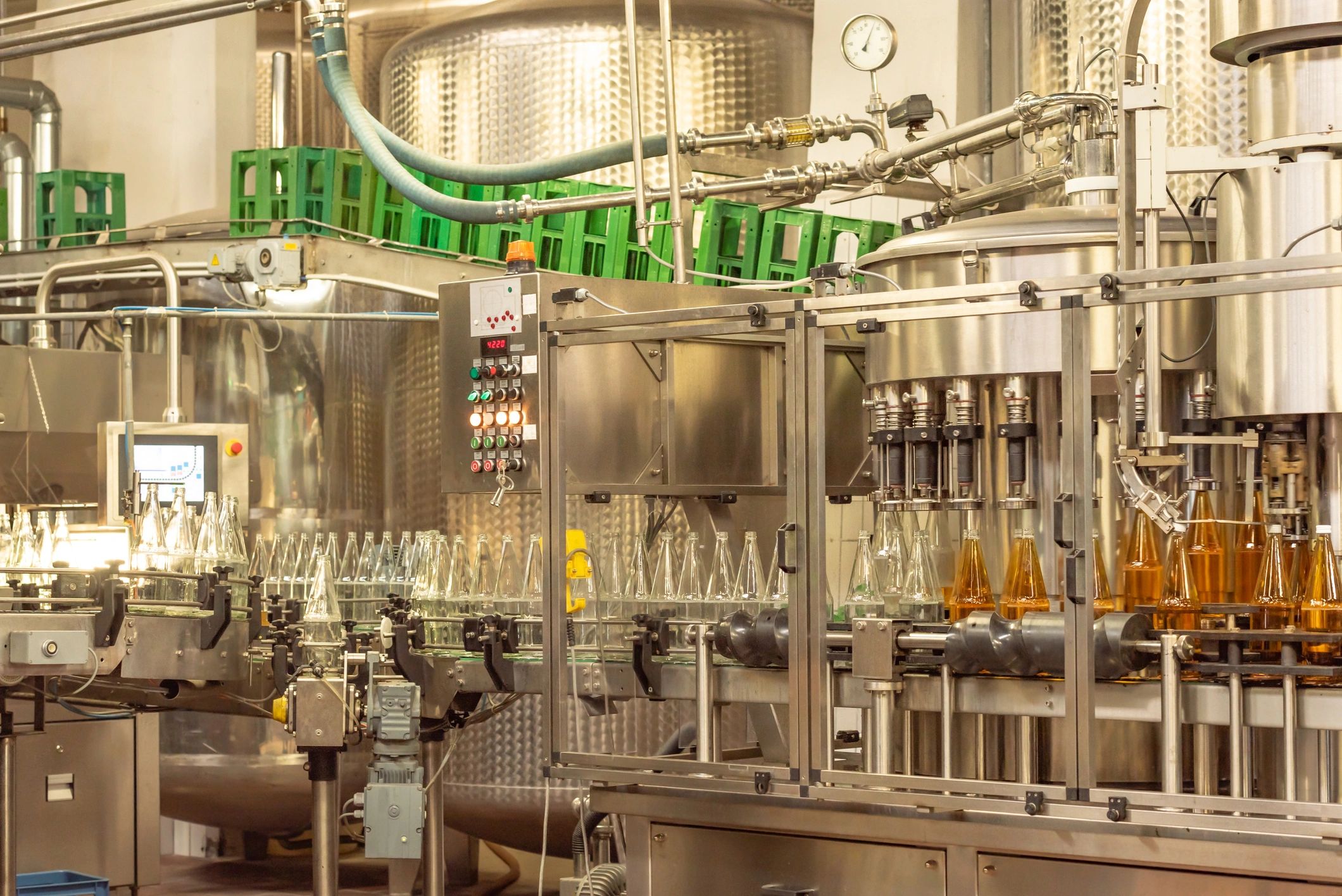industrial beverage production line